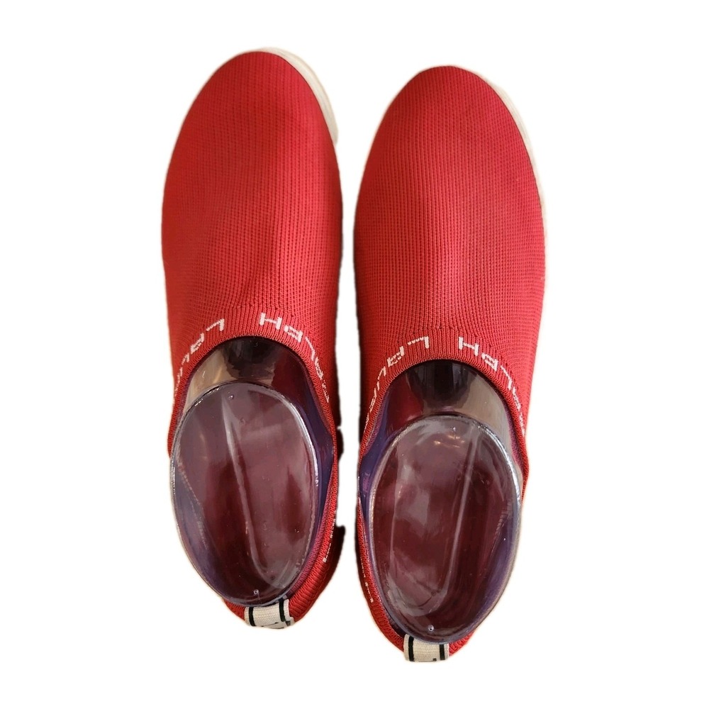 Lauren‎ Ralph Lauren Women's Jordyn Knit Slip On Sneakers Red 8.5B